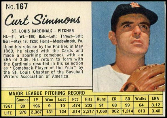 167 Curt Simmons